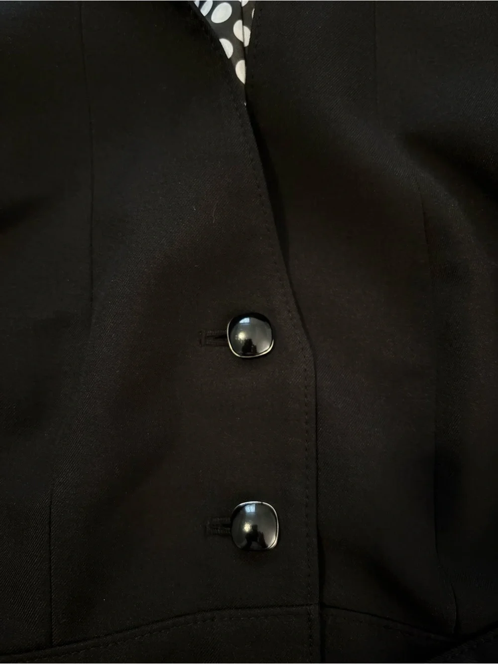 Vintage Y2K Kasper black belted blazer jacket. Size 8.
